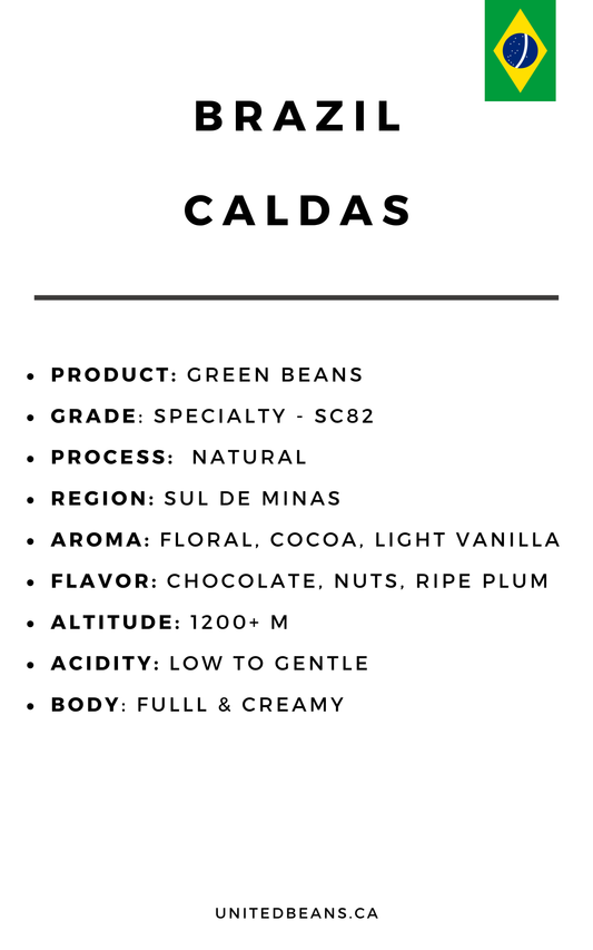 Caldas Natural- Brazilian Green Coffee Beans