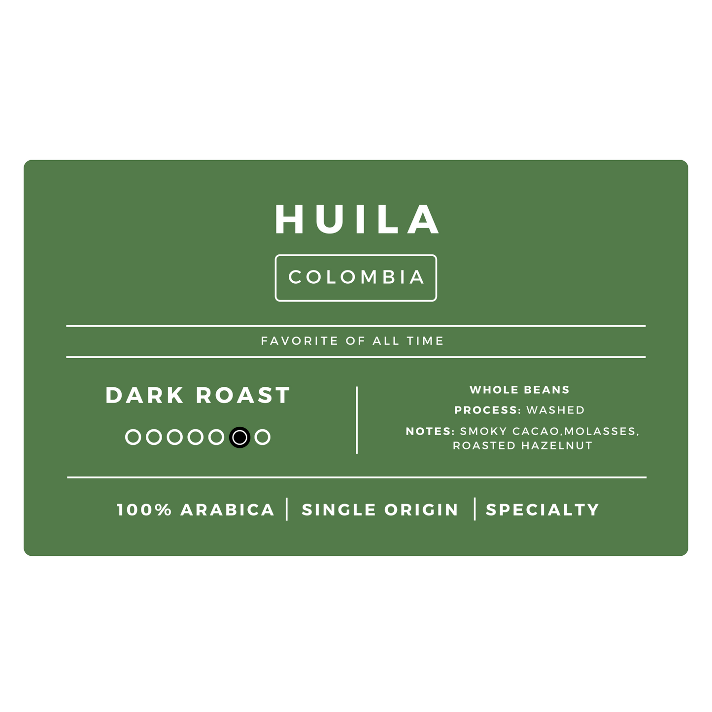 Huila Colombia | Dark Oily - United Beans