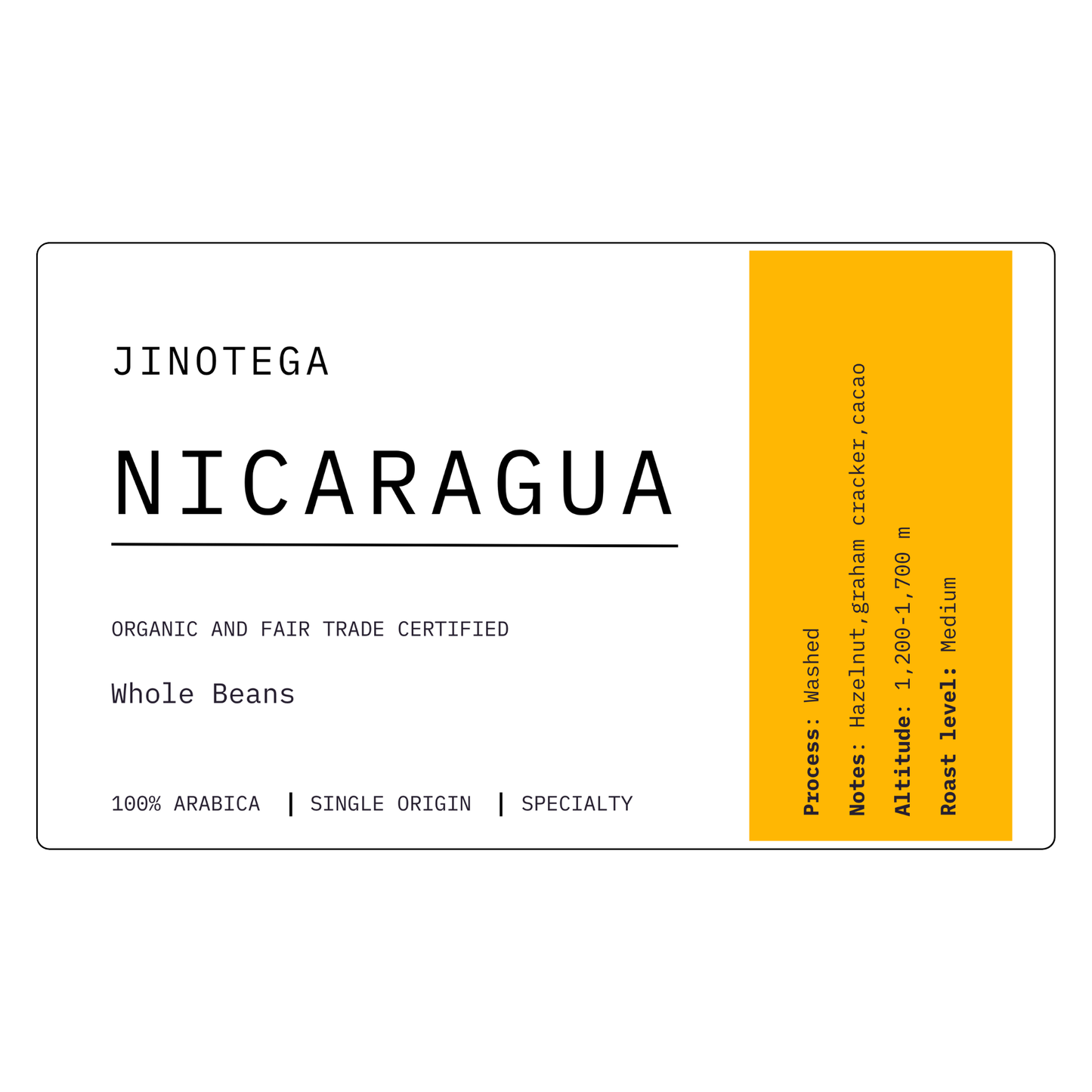 Nicaragua Jinotega Organic | Medium