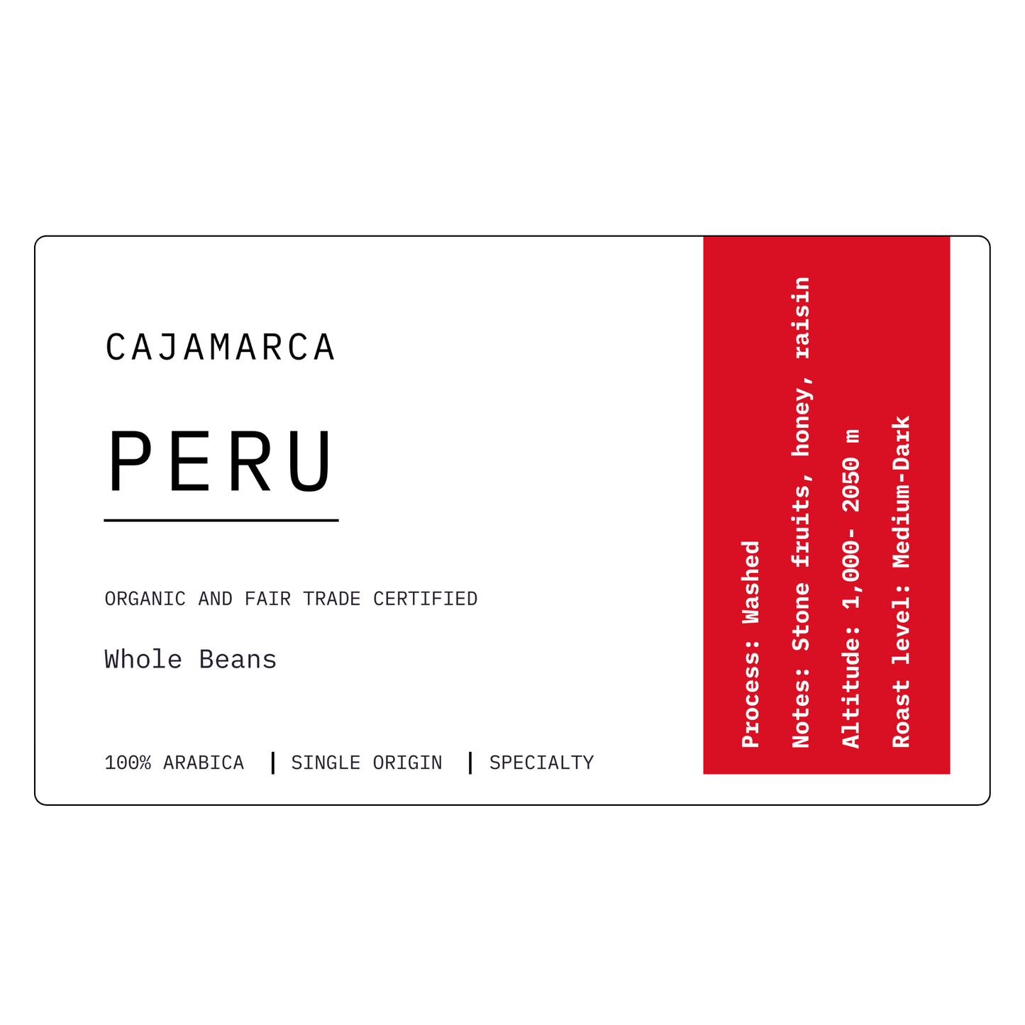 Peru Cajamarca FTO | Medium-Dark