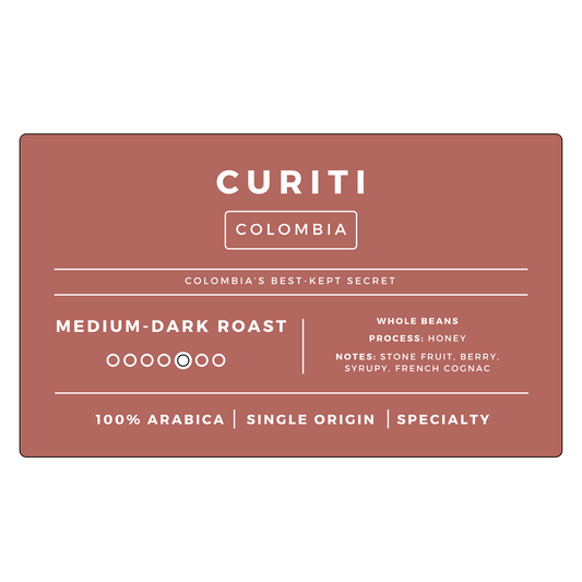 Colombia Curiti Honey | Medium - Dark - United Beans specialty coffee beans in Canada