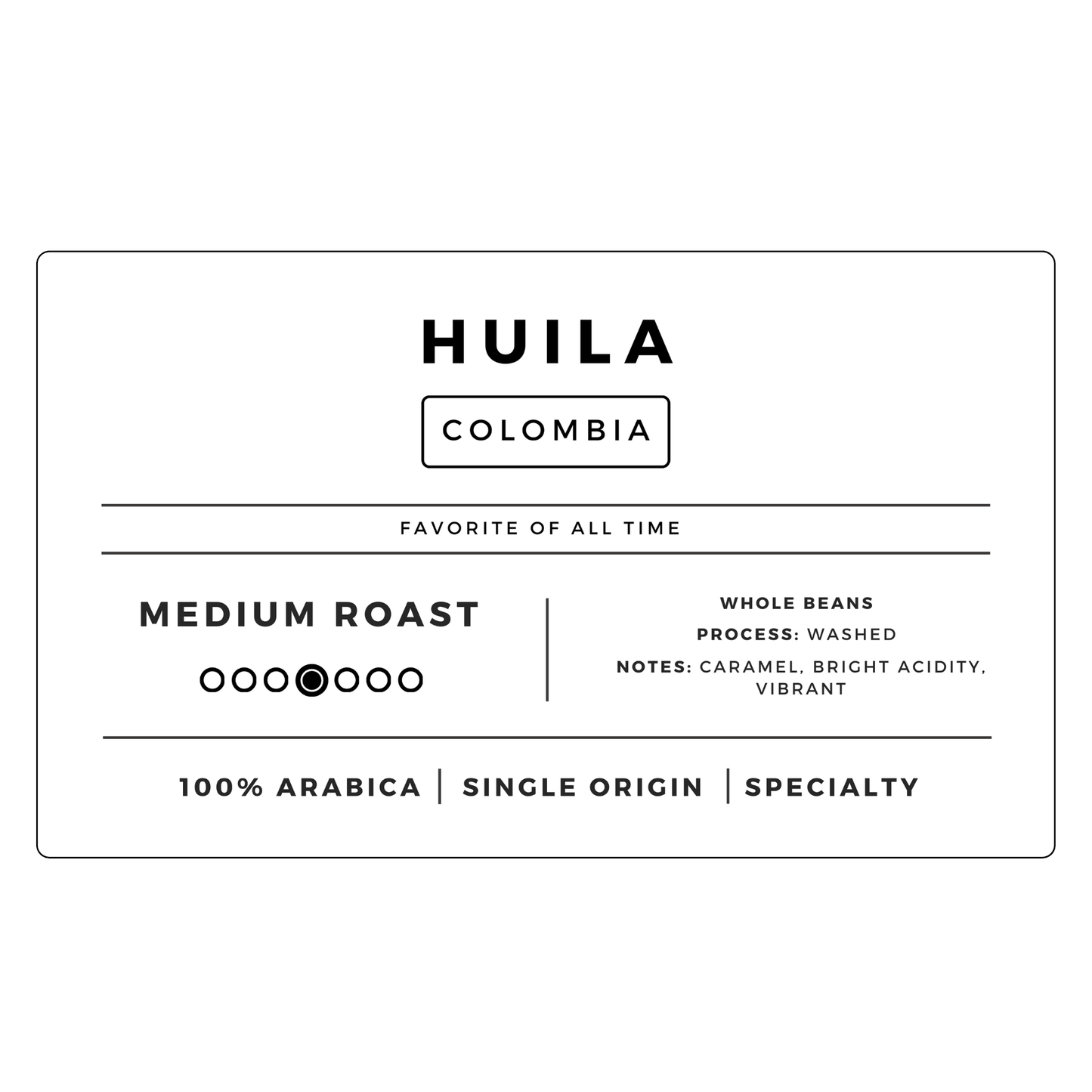 Huila Colombia | Medium - United Beans specialty coffee beans in Canada