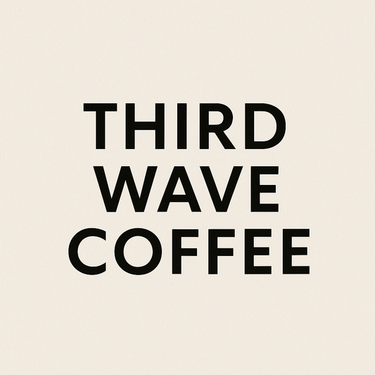 Minimalist image representing third wave coffee culture with artisan brewing elements, highlighting specialty coffee movement by United Beans