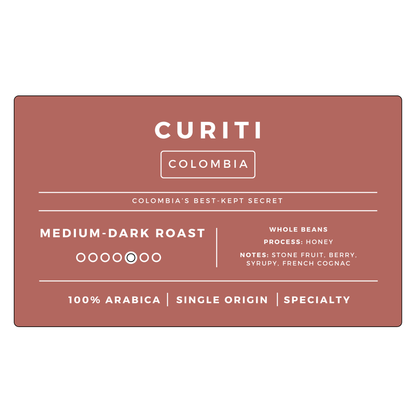 Colombia Curiti Honey Processed | Medium-Dark