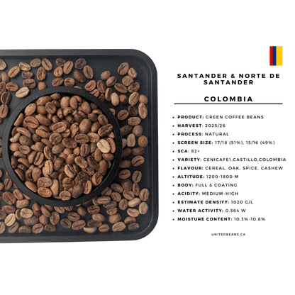 Colombia Santander Natural - Green Coffee Beans