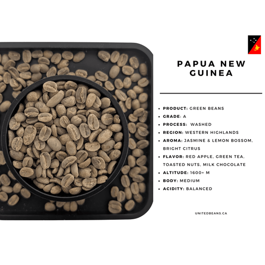 Papua New Guinea Grade A Green Coffee Beans
