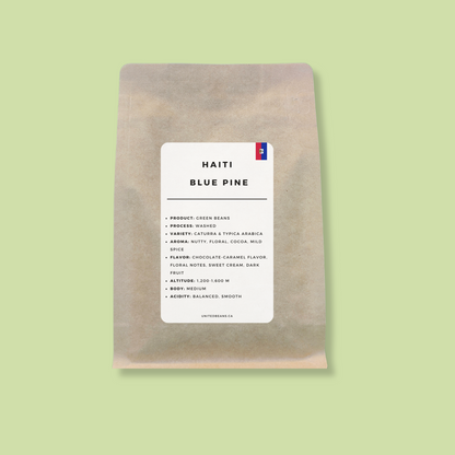 Green Coffee Beans | Haiti Blue Pine - United Beans