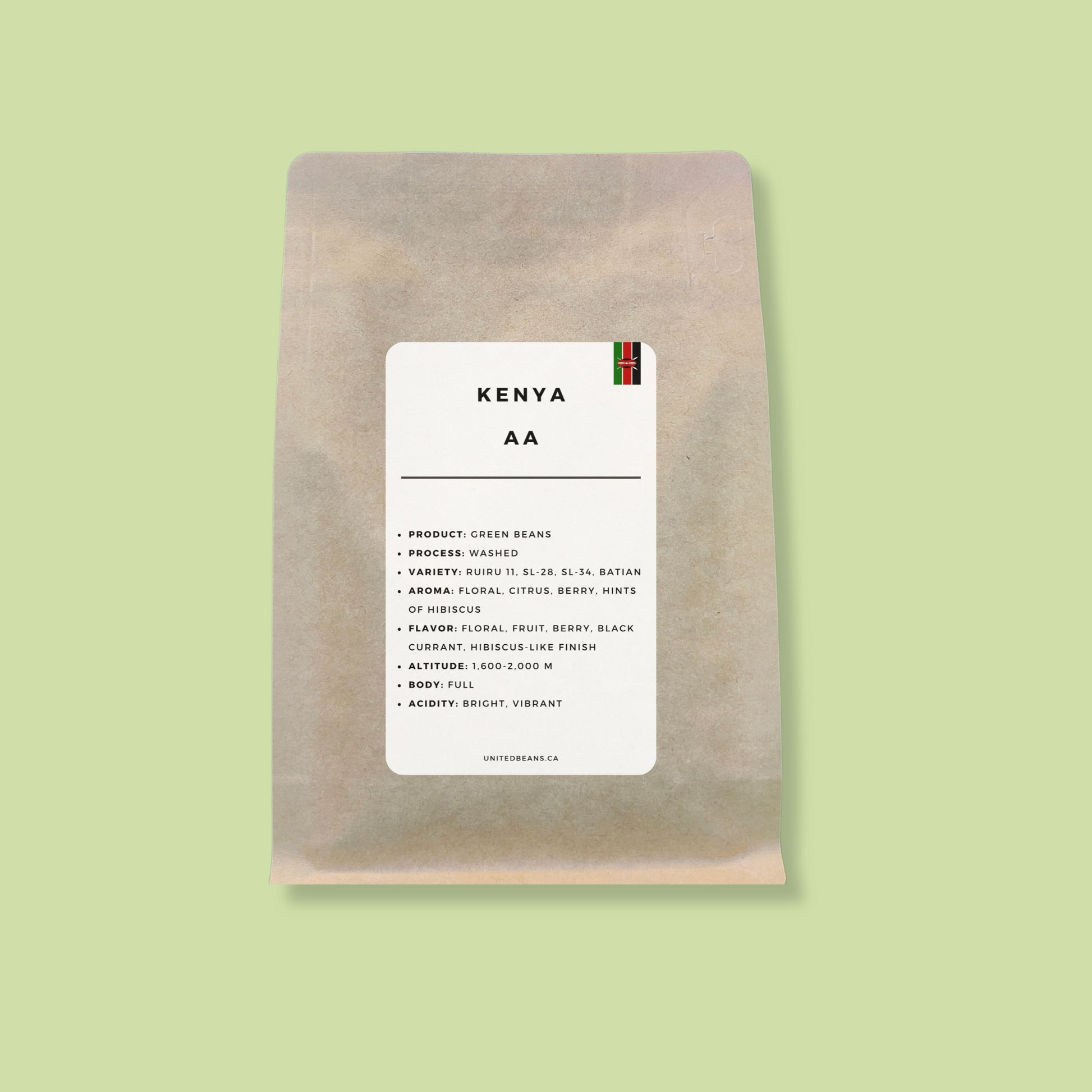 Green Coffee Beans | Kenya AA FAQ+ - United Beans