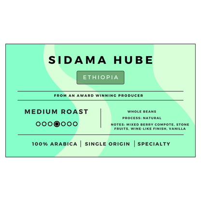 Ethiopia Sidama Hube - Medium Roast