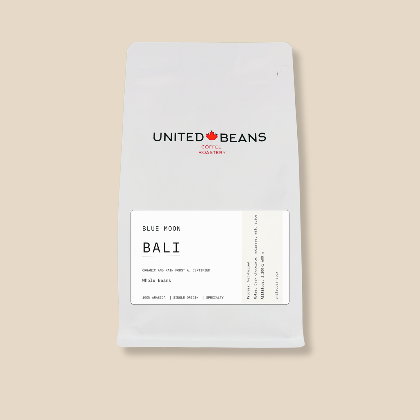 Bali Blue Moon Organic Certified | Medium - Dark - United Beans specialty coffee beans in Canada