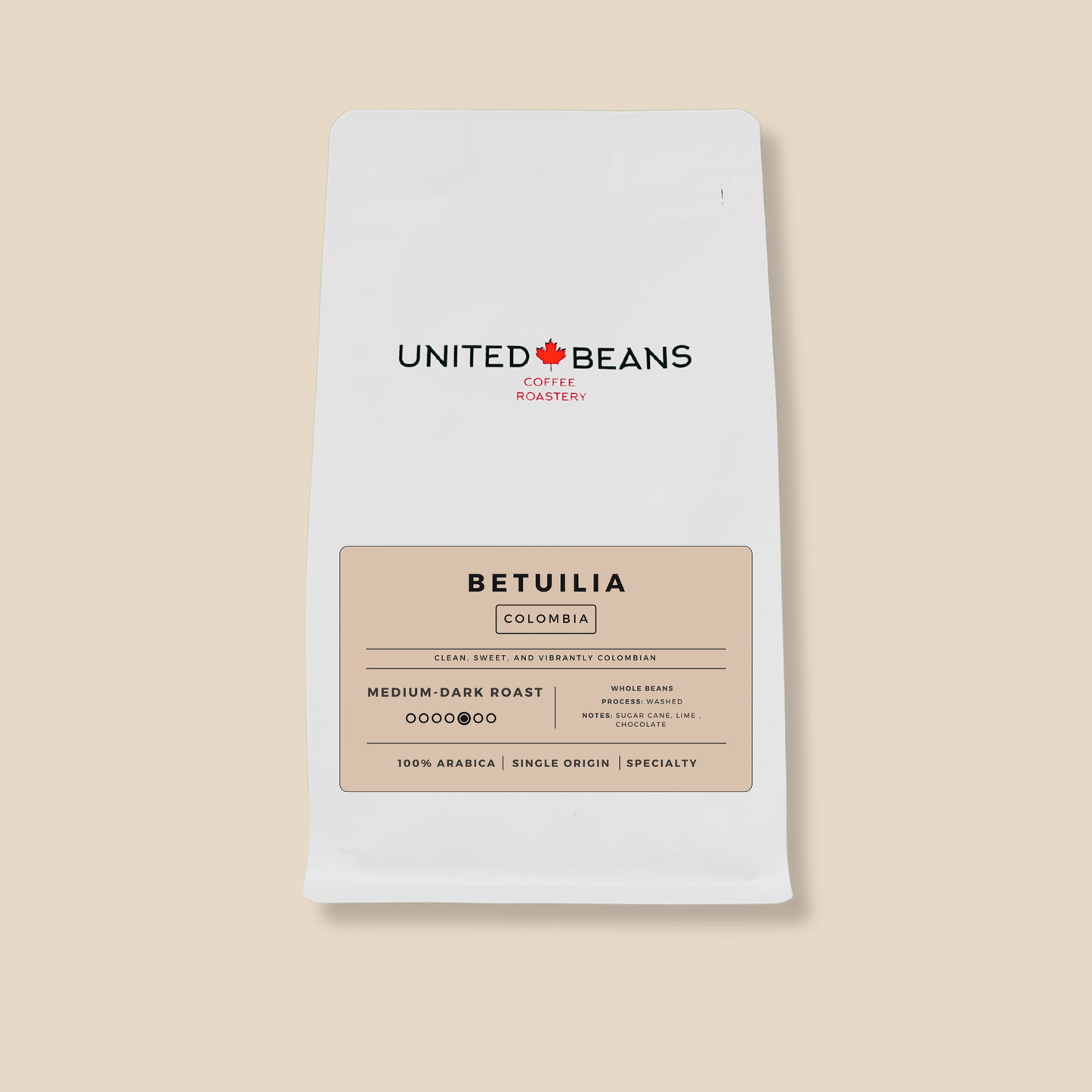 Betulia Colombia | Medium - Dark - United Beans specialty coffee beans in Canada