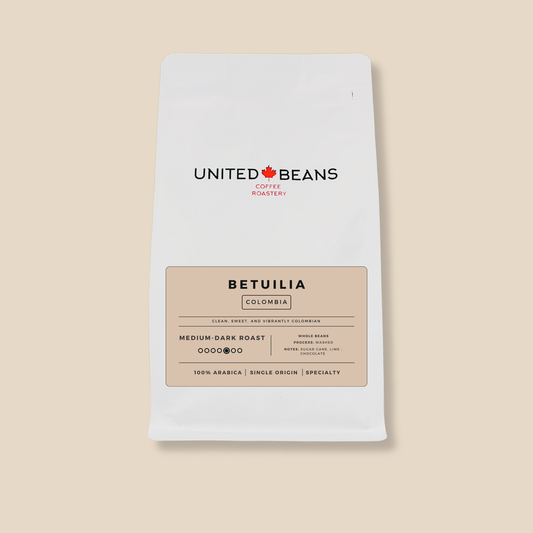 Betulia Colombia | Medium - Dark - United Beans specialty coffee beans in Canada