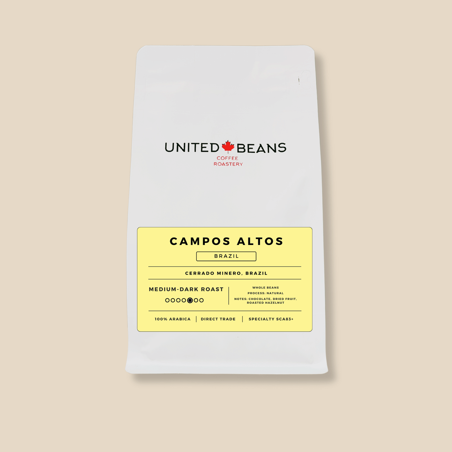Campos Altos Brazil | Medium - Dark Roast - United Beans specialty coffee beans in Canada