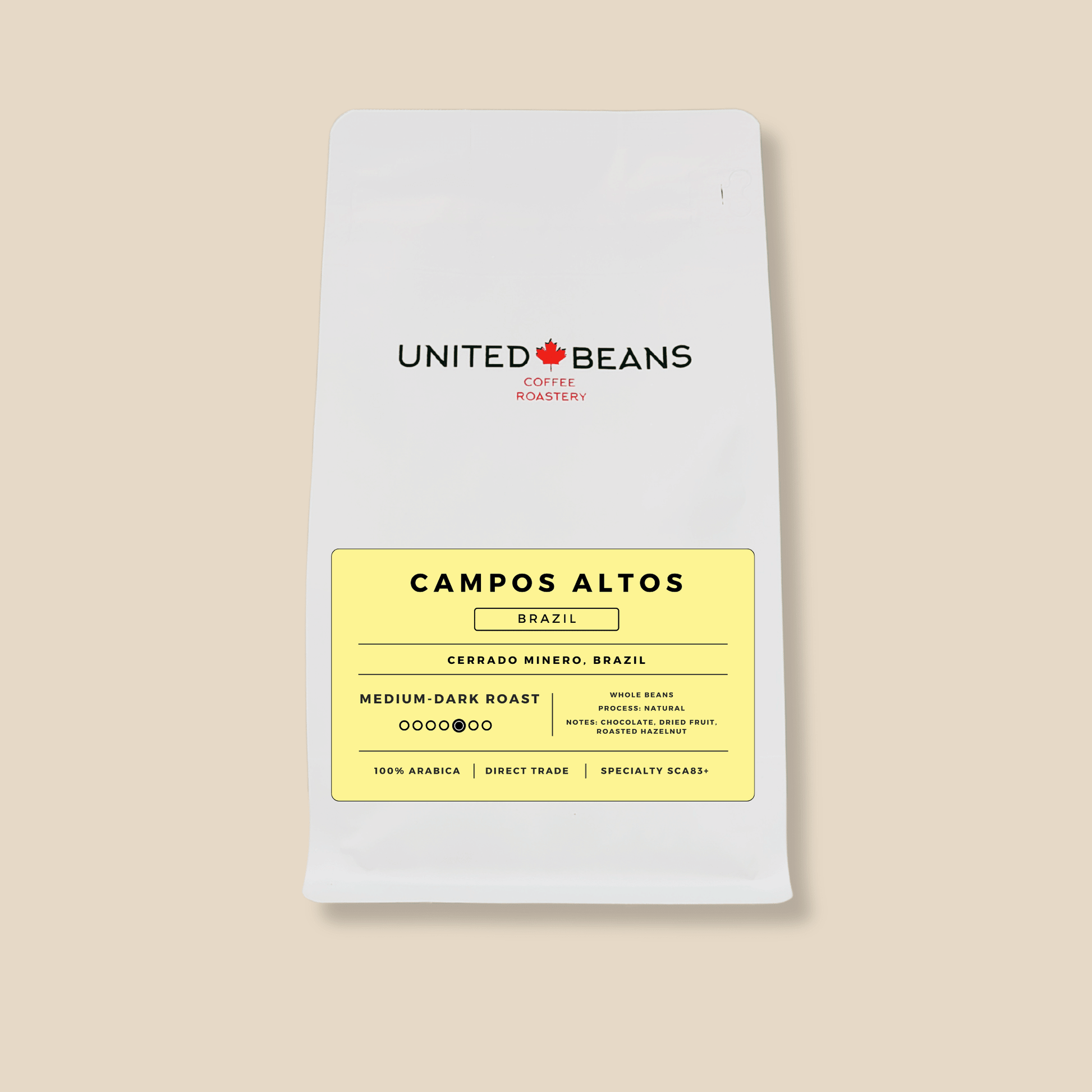 Campos Altos Brazil | Medium - Dark Roast - United Beans specialty coffee beans in Canada