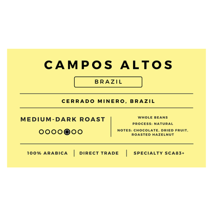 Campos Altos Brazil | Medium - Dark Roast - United Beans specialty coffee beans in Canada