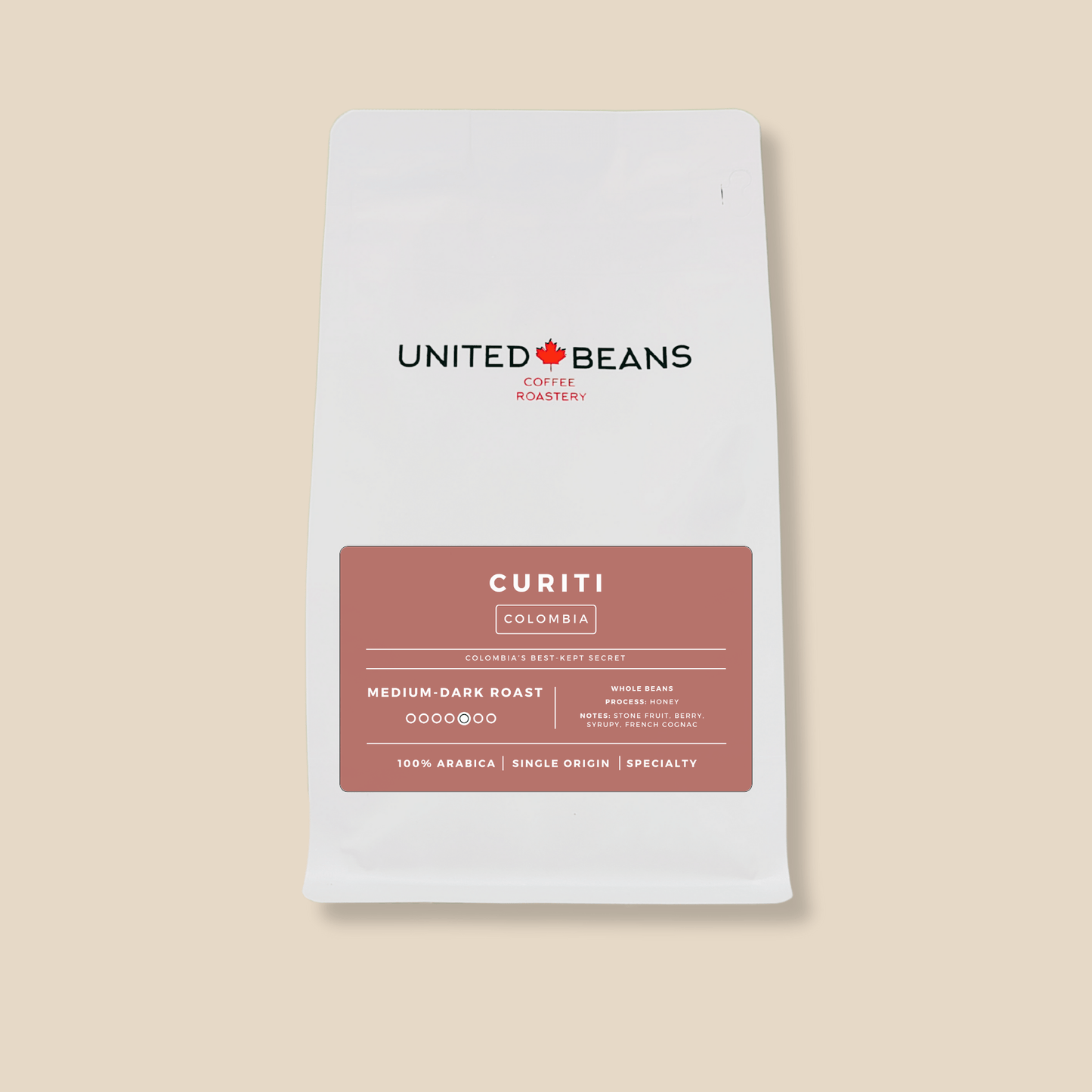 Colombia Curiti Honey | Medium - Dark - United Beans specialty coffee beans in Canada