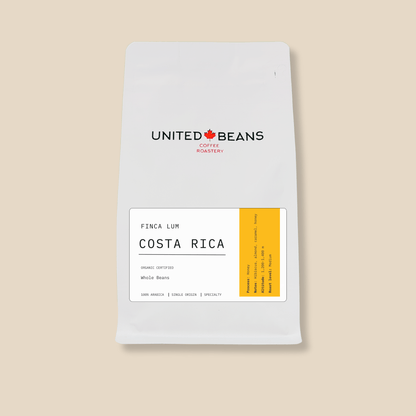 Costa Rica Lum Farm Organic| Medium - United Beans specialty coffee beans in Canada
