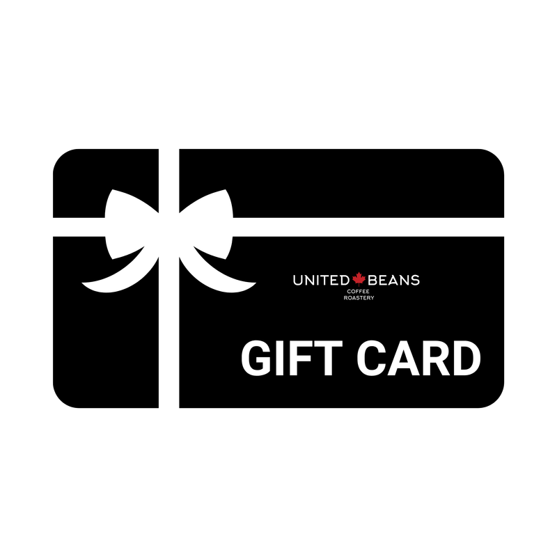 United Beans digital coffee gift card, a last minute gift for coffee lovers in Canada