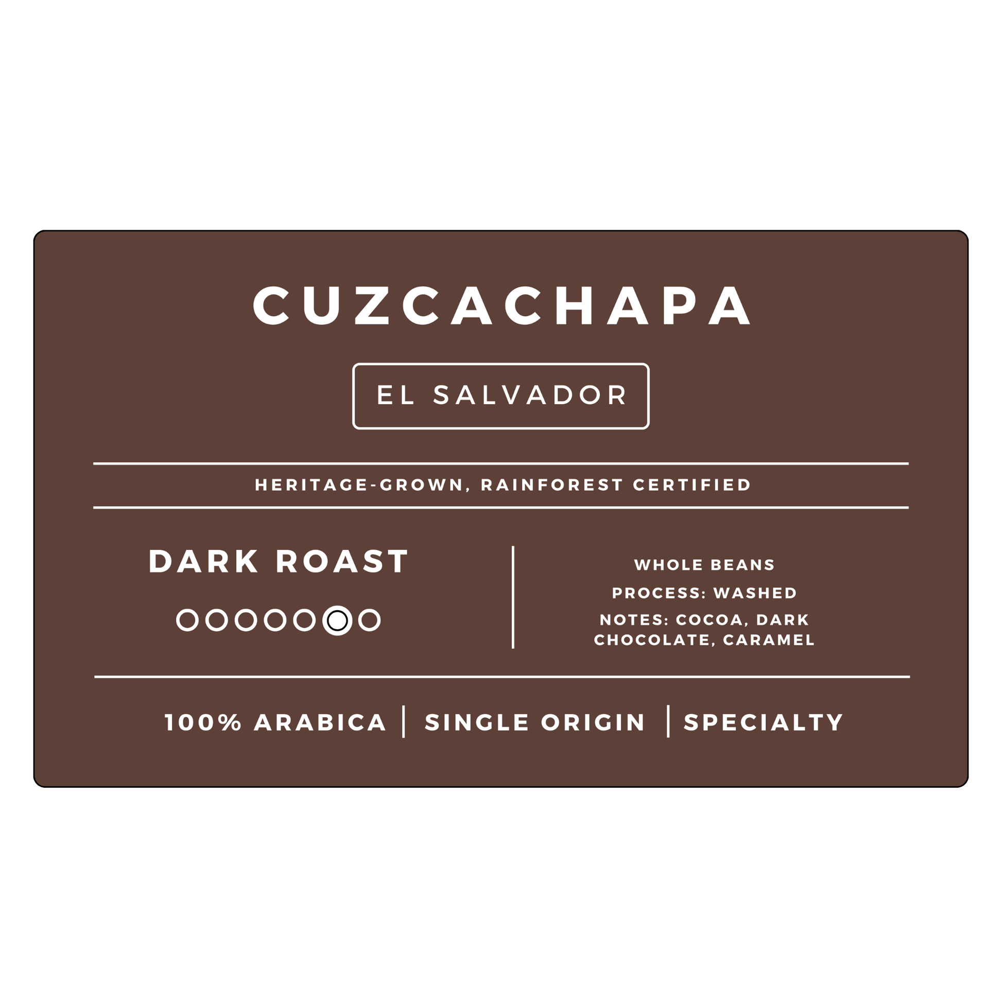 El Salvador Cuzcachapa | Dark - United Beans specialty coffee beans in Canada