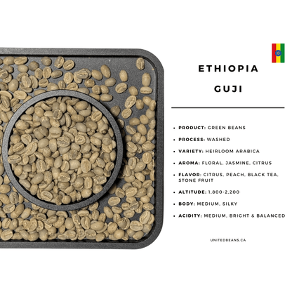 Ethiopian Guji Green Coffee Beans - United Beans specialty coffee beans in Canada