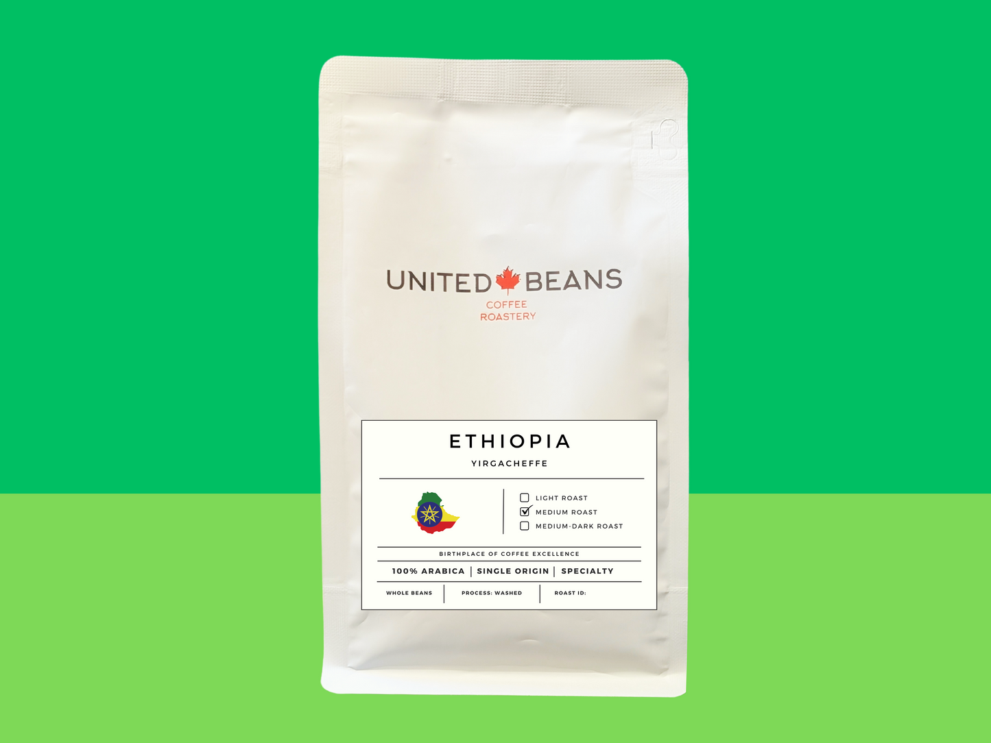 Medium Roast | Whole Beans | Ethiopian Yirgacheffe