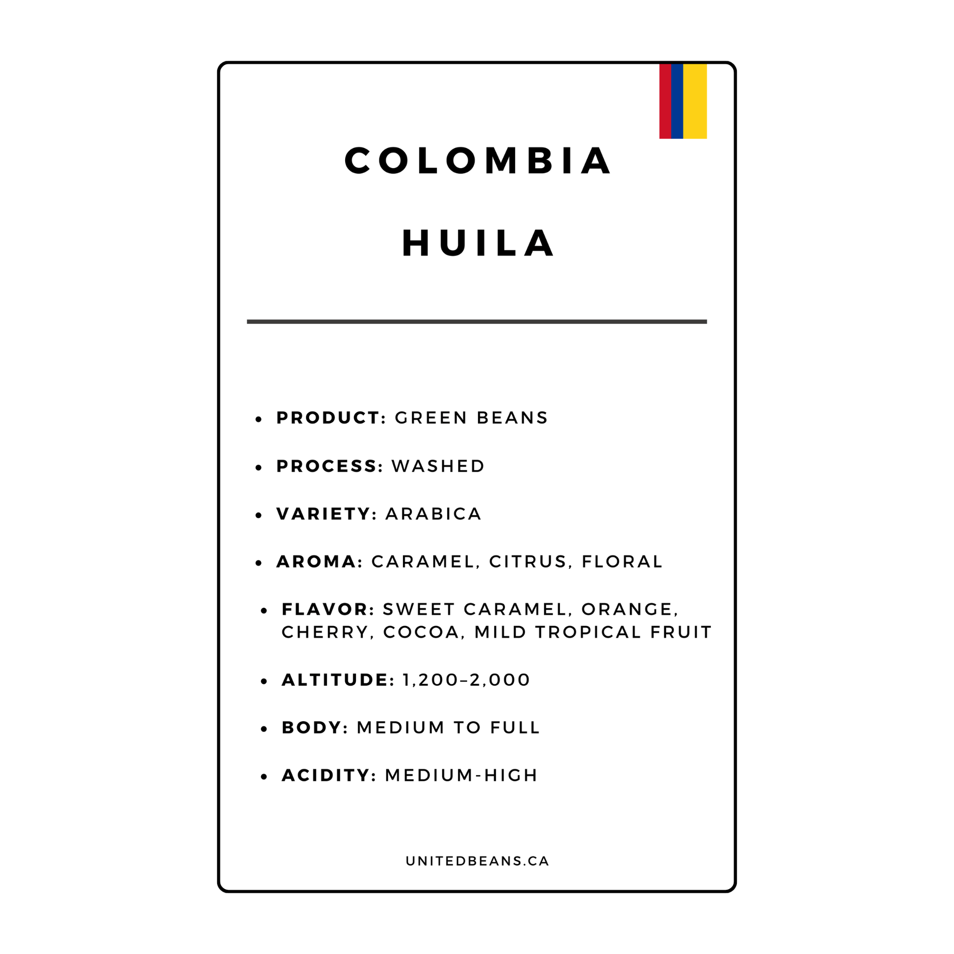 Green Beans | Latin American Sampler - United Beans specialty coffee beans in Canada