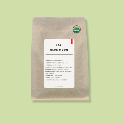 Green Coffee Beans | Bali Blue Moon FTO - United Beans specialty coffee beans in Canada