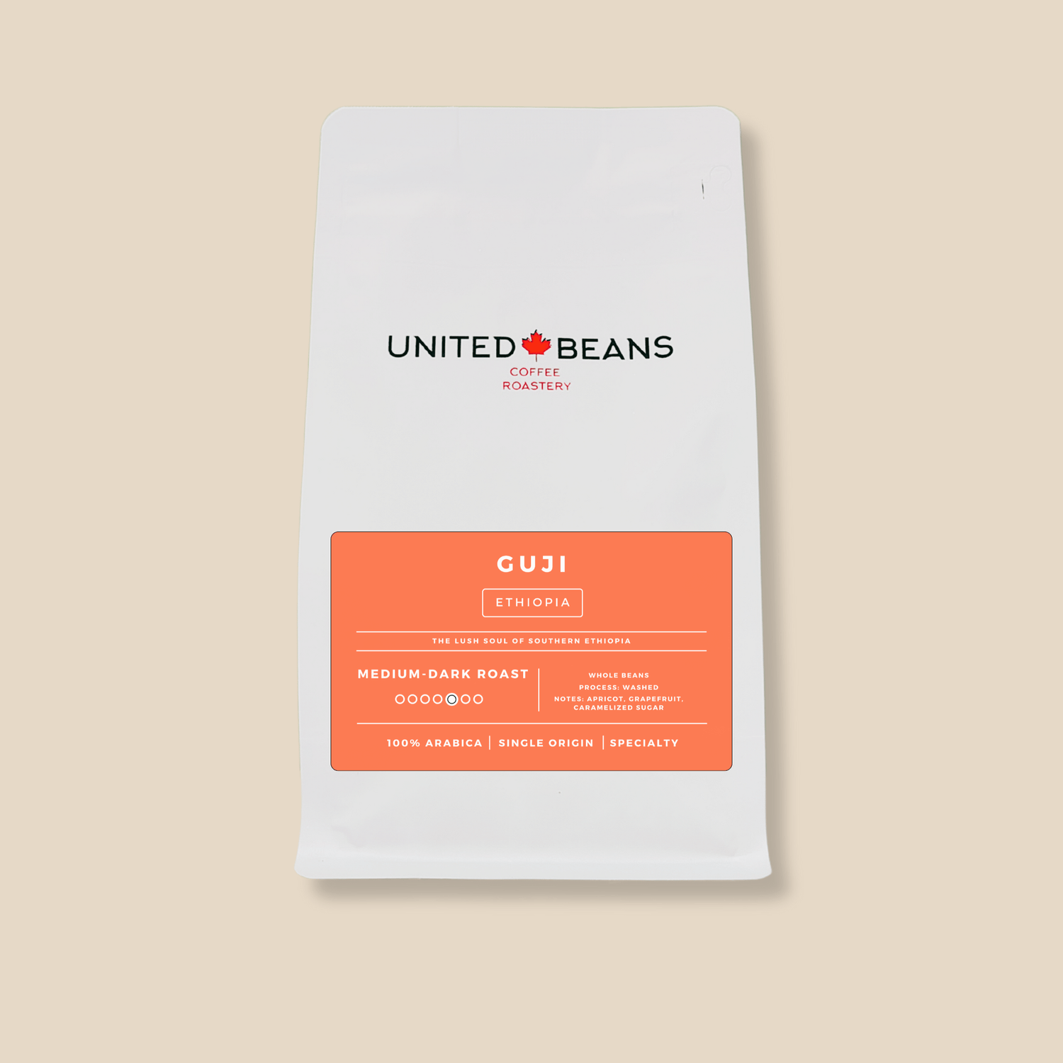 Guji Ethiopia | Medium - Dark Roast - United Beans specialty coffee beans in Canada
