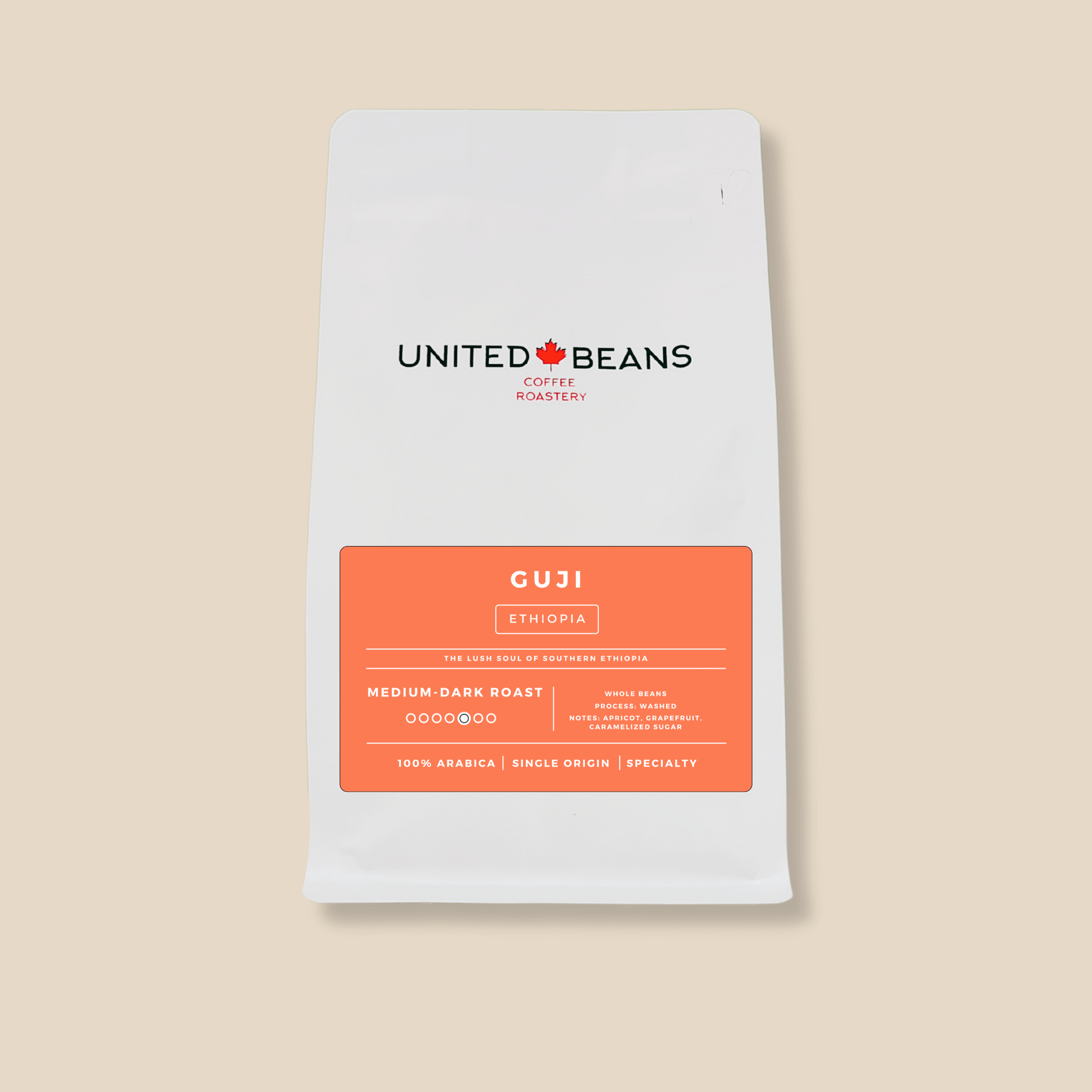 Guji Ethiopia | Medium - Dark Roast - United Beans specialty coffee beans in Canada