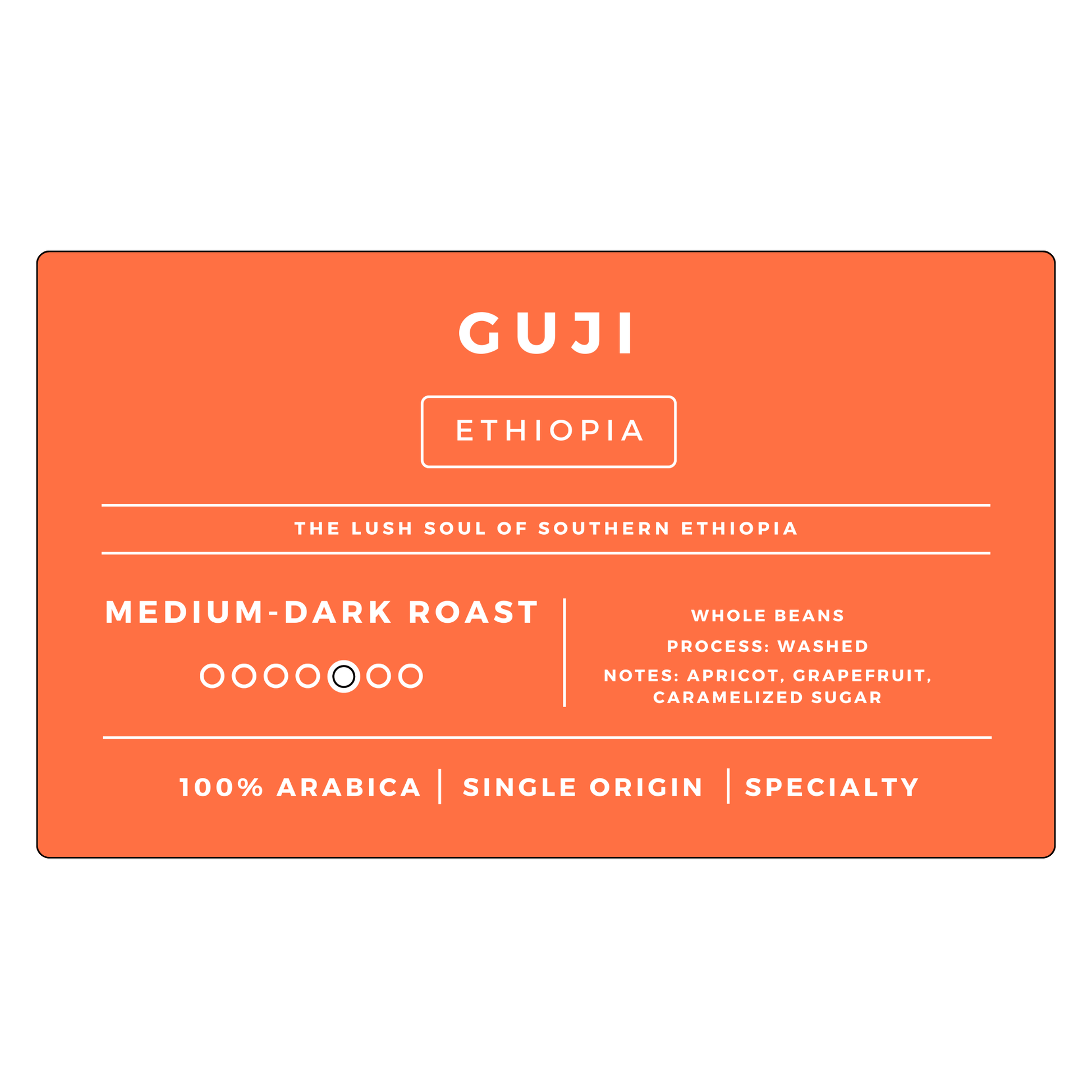 Guji Ethiopia | Medium - Dark Roast - United Beans specialty coffee beans in Canada
