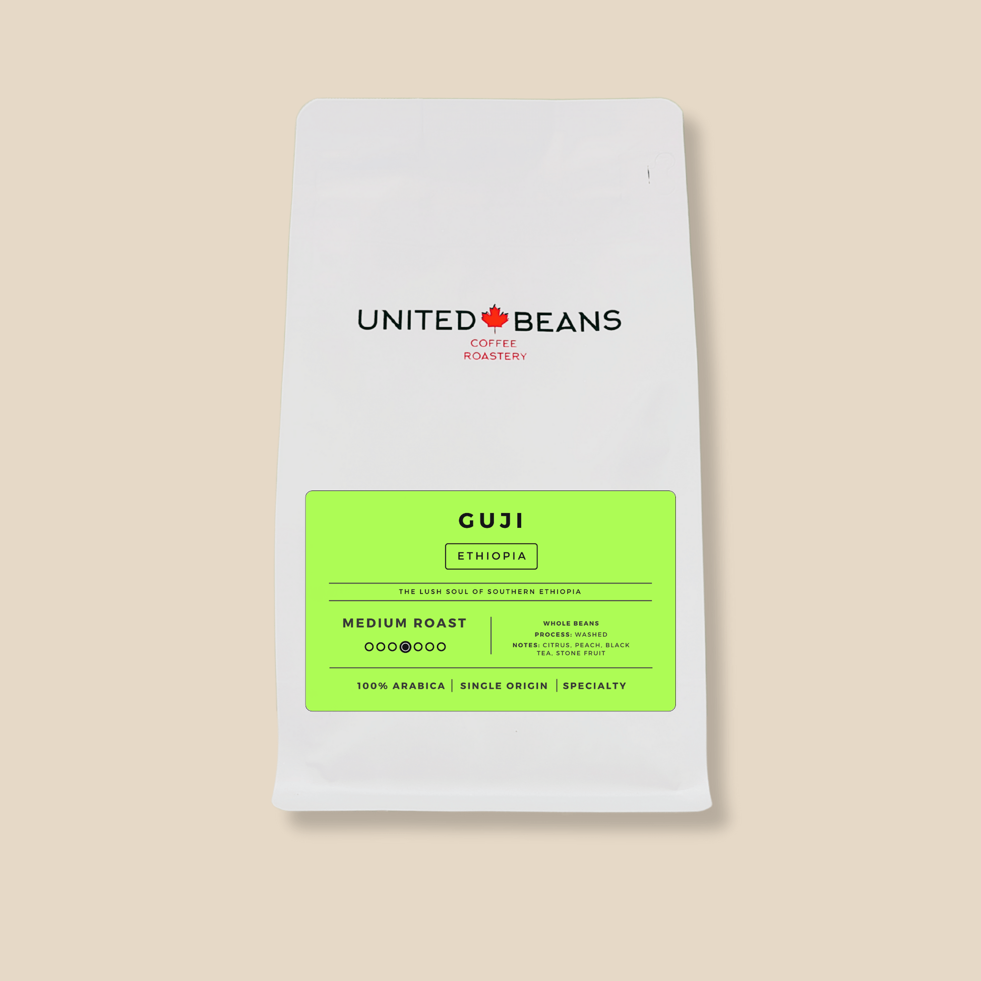 Guji Ethiopia | Medium Roast - United Beans specialty coffee beans in Canada