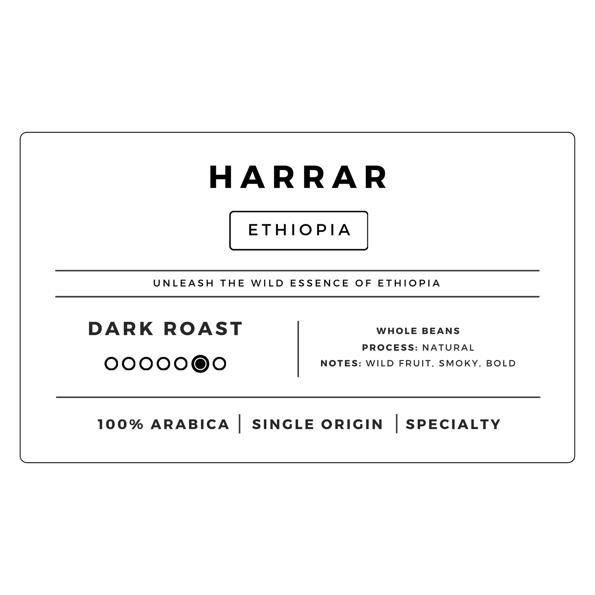 Harrar Ethiopia | Dark - United Beans specialty coffee beans in Canada