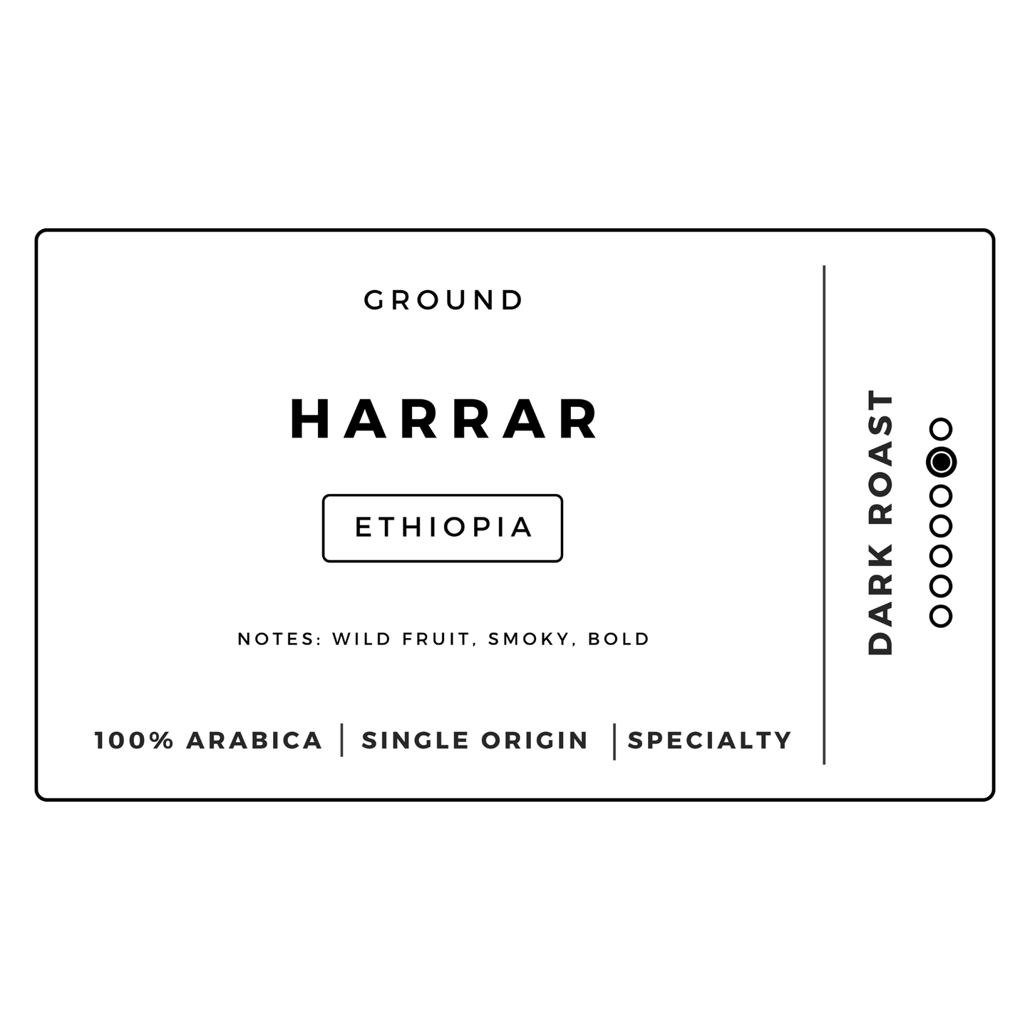 Harrar Ethiopia | Ground Dark - United Beans specialty coffee beans in Canada