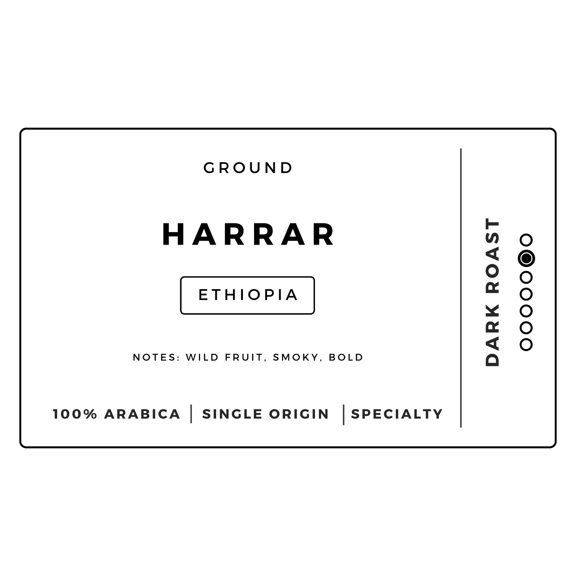 Harrar Ethiopia | Ground Dark - United Beans specialty coffee beans in Canada