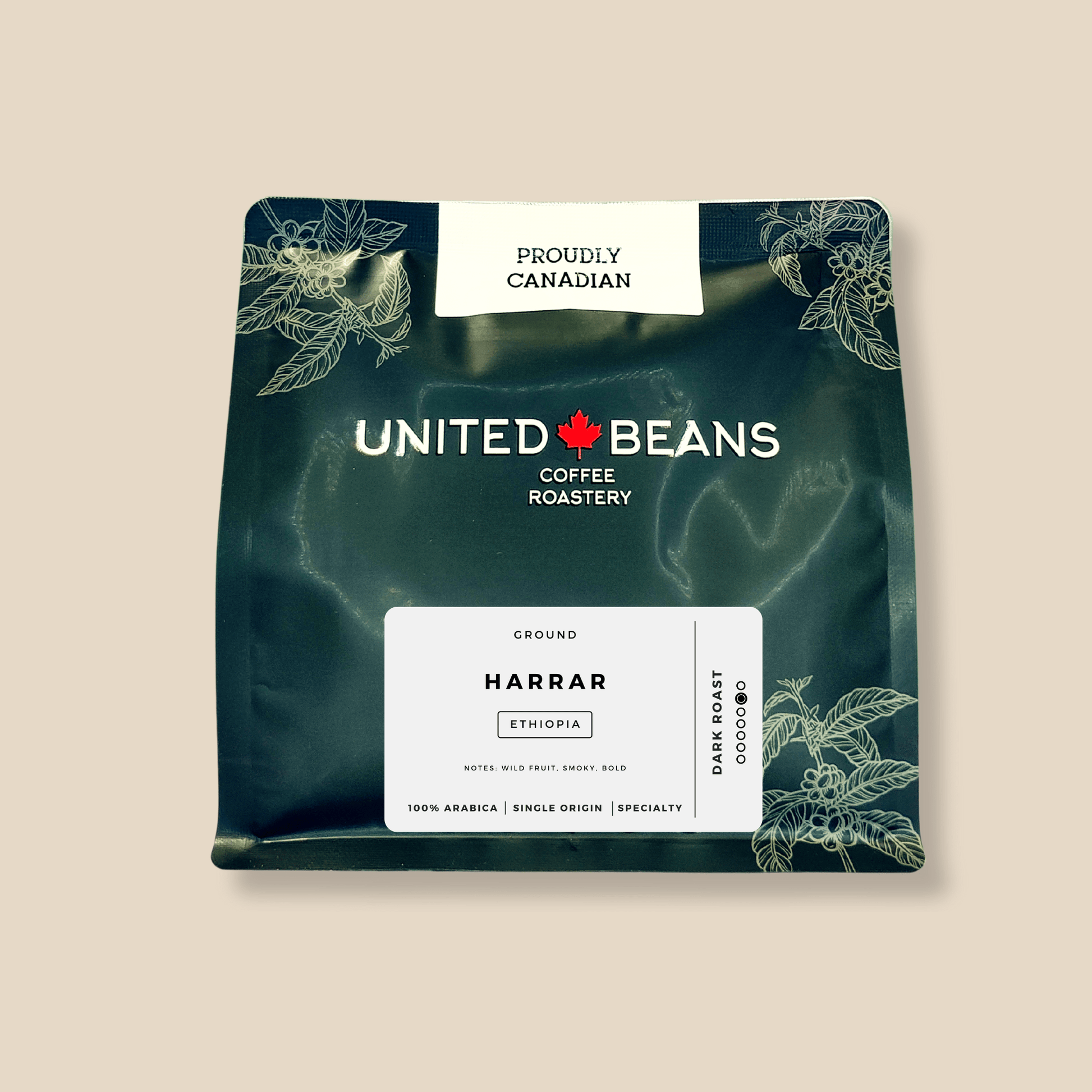 Harrar Ethiopia | Ground Dark - United Beans specialty coffee beans in Canada