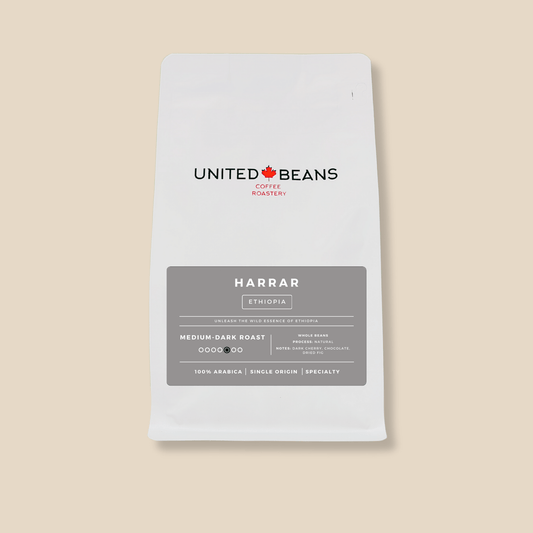 Harrar Ethiopia | Medium - Dark - United Beans specialty coffee beans in Canada