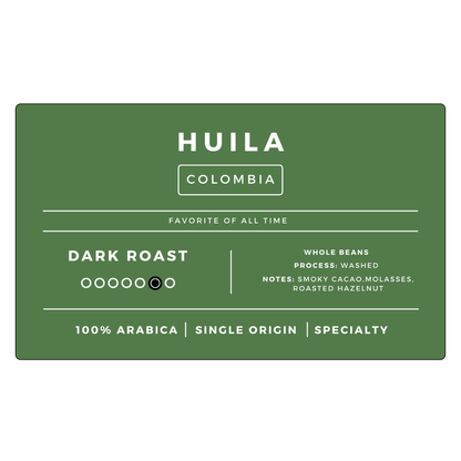 Huila Colombia | Dark - United Beans specialty coffee beans in Canada