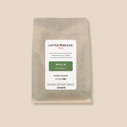 Huila Colombia | Ground Dark - United Beans specialty coffee beans in Canada