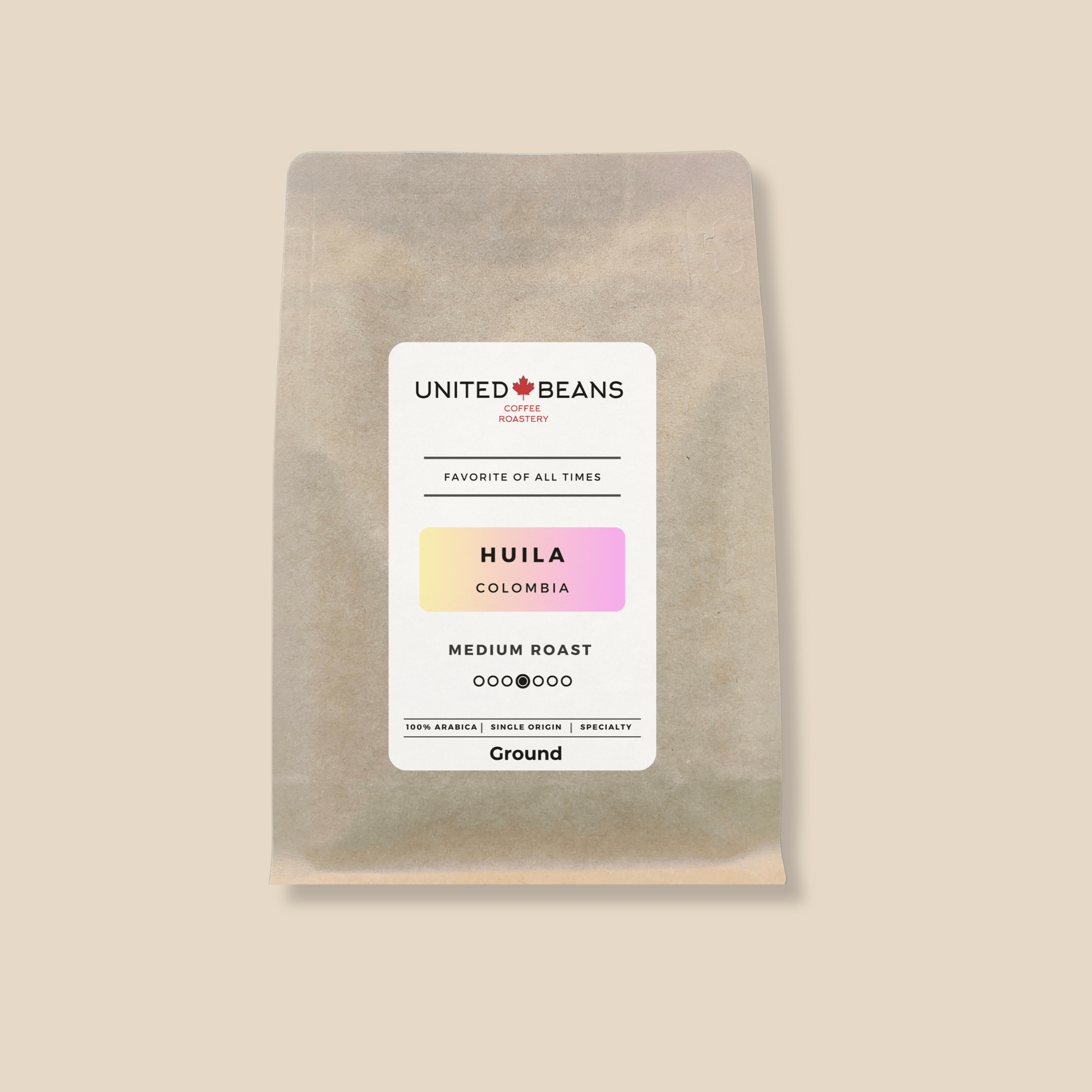 Huila Colombia | Ground Medium - United Beans specialty coffee beans in Canada