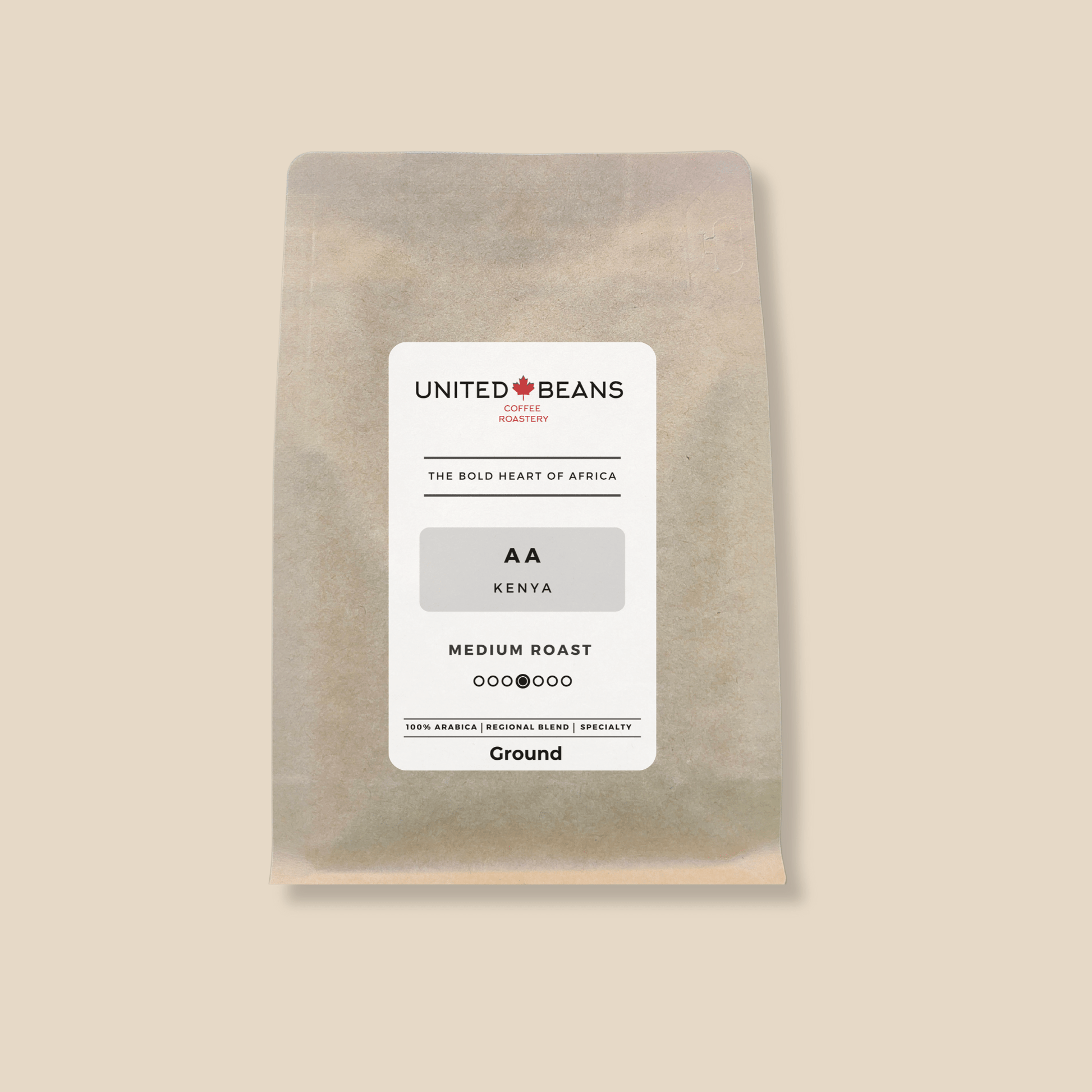 Kenya AA | Ground - United Beans specialty coffee beans in Canada