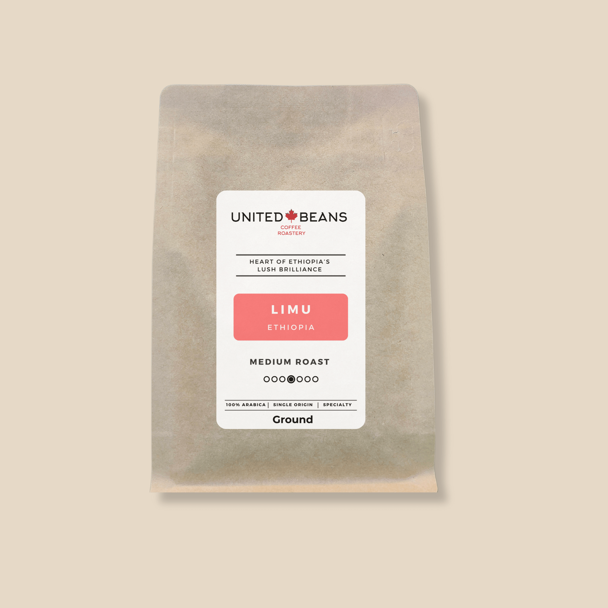 Limu Ethiopia | Ground Medium - United Beans specialty coffee beans in Canada
