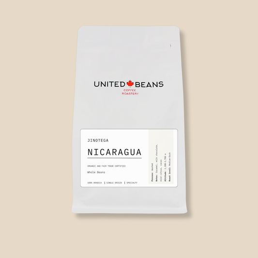 Nicaragua Jinotega Organic| Medium - Dark - United Beans specialty coffee beans in Canada