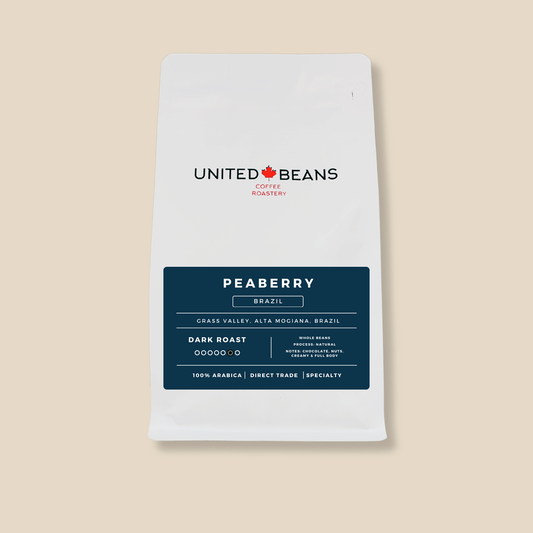Peaberry Brazil | Dark Roast - United Beans specialty coffee beans in Canada