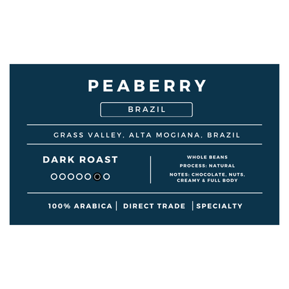 Peaberry Brazil | Dark Roast - United Beans specialty coffee beans in Canada