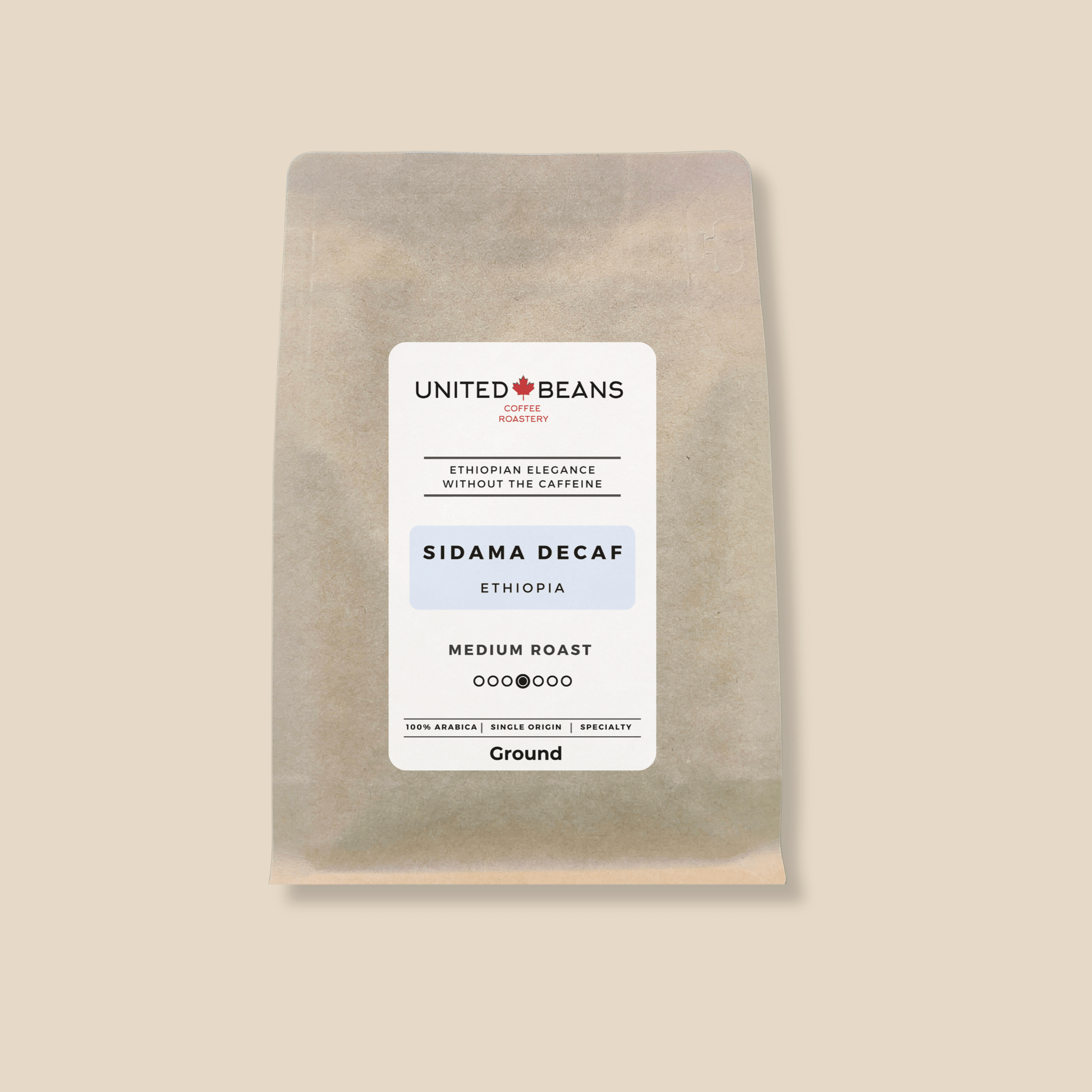 Sidama Decaf | Ground - United Beans specialty coffee beans in Canada