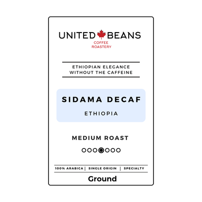Sidama Decaf | Ground - United Beans specialty coffee beans in Canada