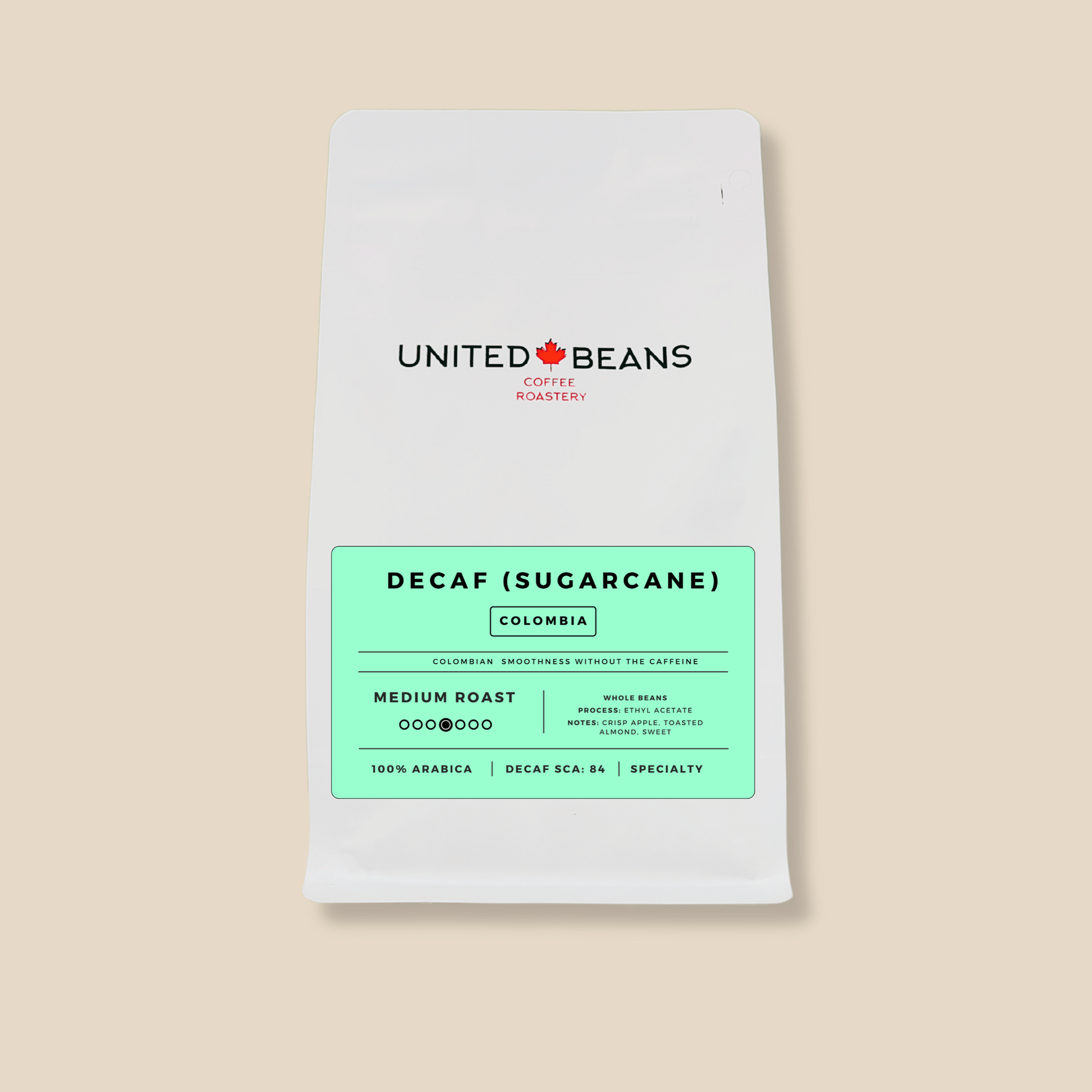 Sugarcane Decaf Colombia | Medium Roast - United Beans specialty coffee beans in Canada