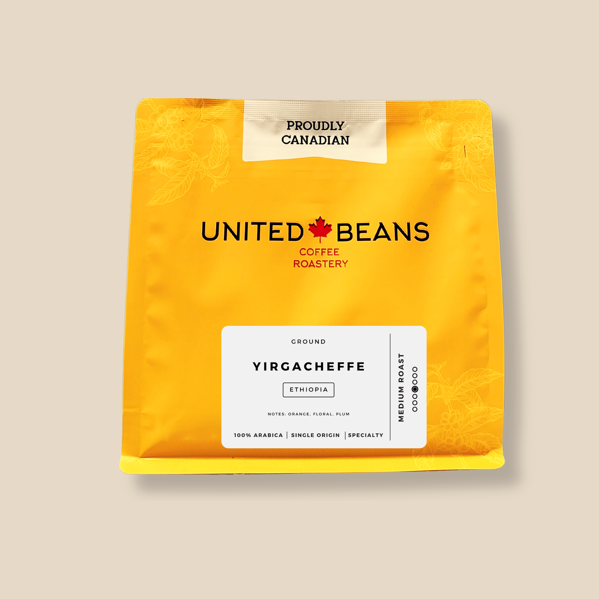 Yirgacheffe Ethiopia | Ground - United Beans specialty coffee beans in Canada
